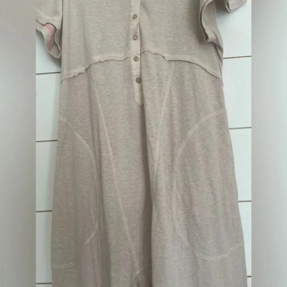 Nwot Free People Pillow Talk Henley Romper - Picture 3 of 8